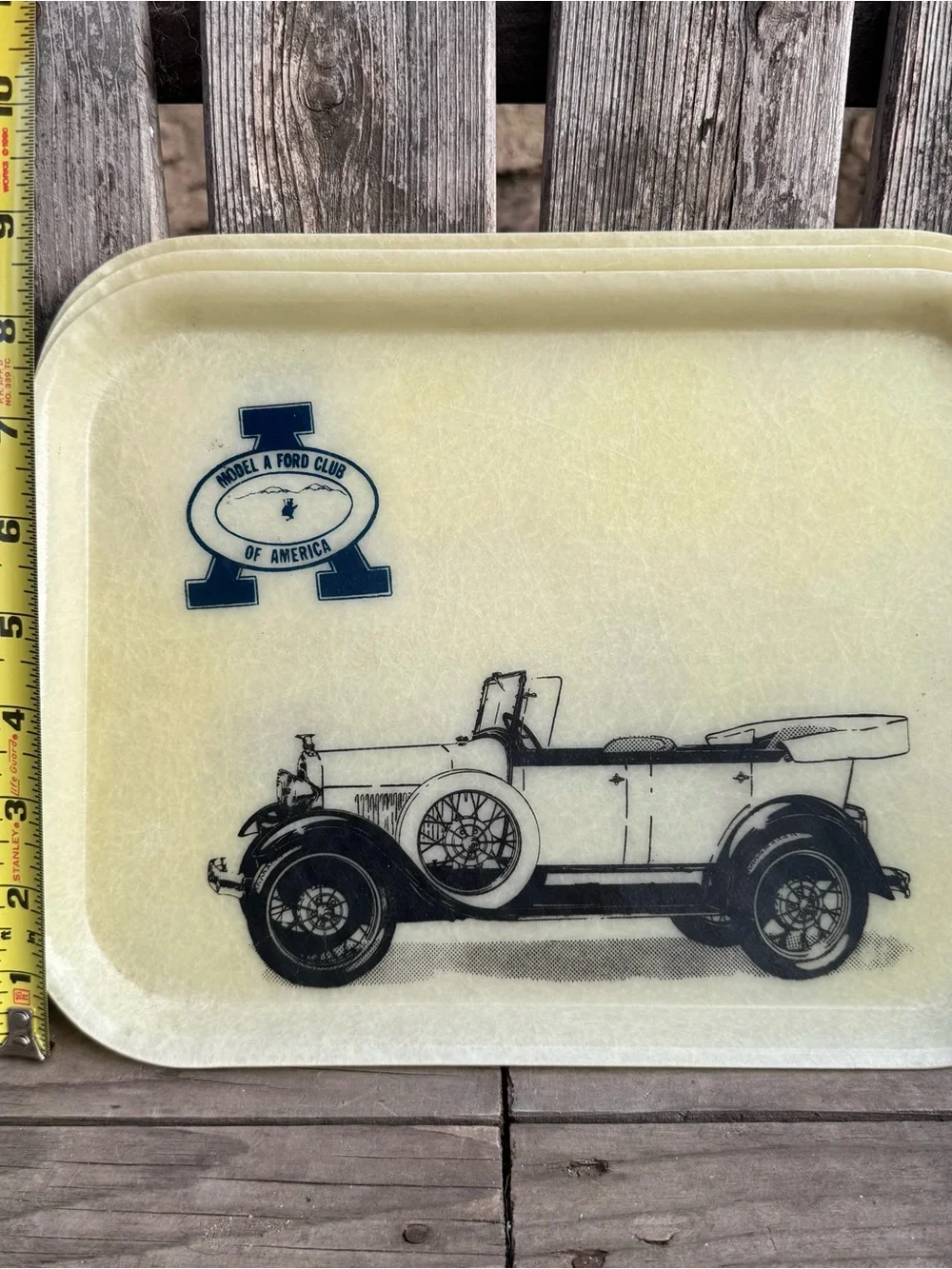 Vintage Model A Ford Club of America Fiberglass Trays set of 3